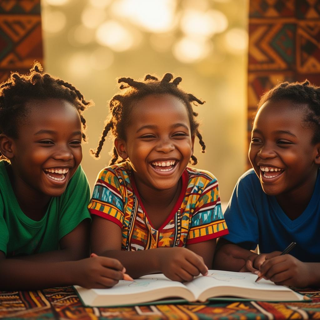 Enfants apprenant les langues africaines
